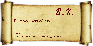 Bucsa Katalin névjegykártya